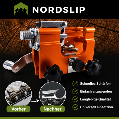 Nordslip™ – Kettenschärfgerät für motorsägen